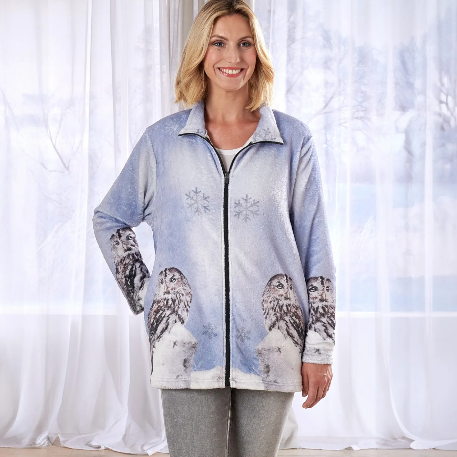 Fleece-Jacke "Schneeeule"