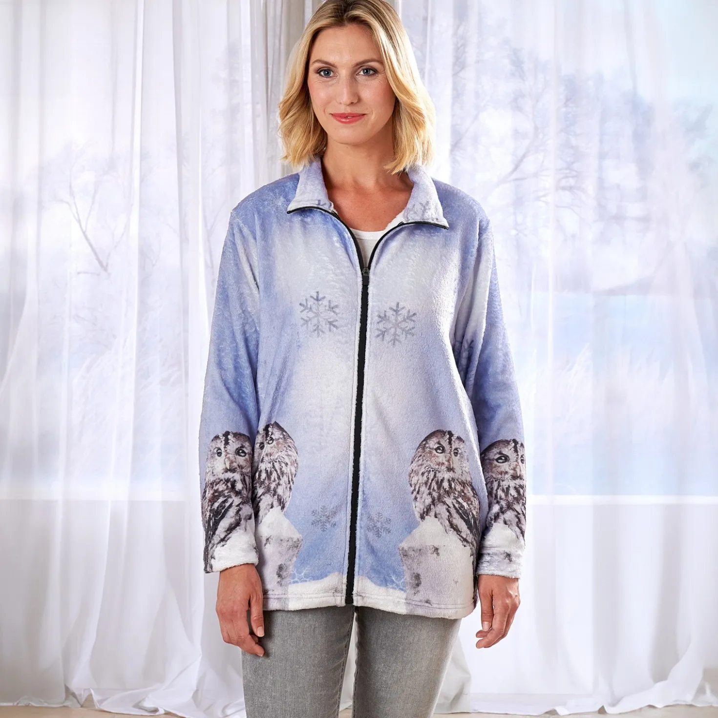 Fleece-Jacke "Schneeeule"