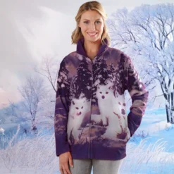 Fleece-Jacke "Wolfsrudel"