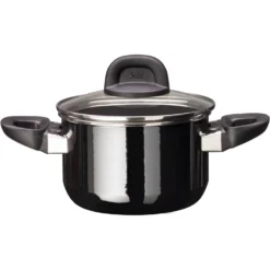 Fleischtopf 16cm Modesto Line black SILIT
