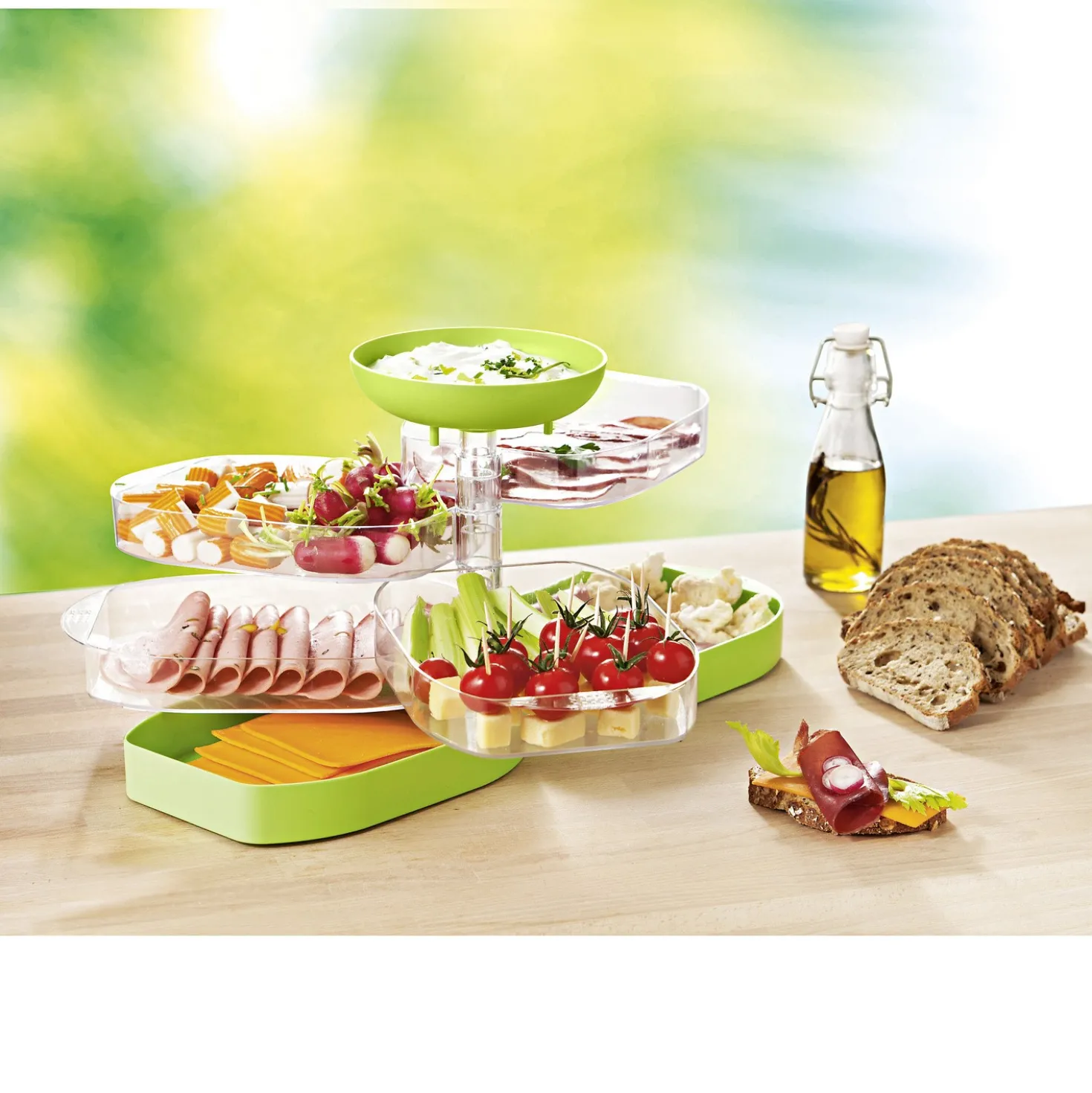 Frischhaltebox mit Buffet, grün