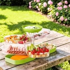 Frischhaltebox mit Buffet, grün