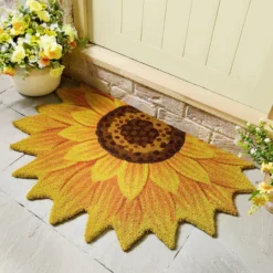 Fußmatte in Sonnenblumen-Design XL