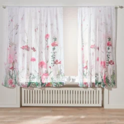 Gardine "Blumenwiese" 140 x 140 cm Eldo