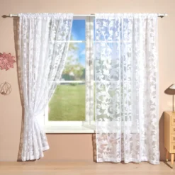 Gardine mit Raffhalter 2er-Set 140x230cm Eldo