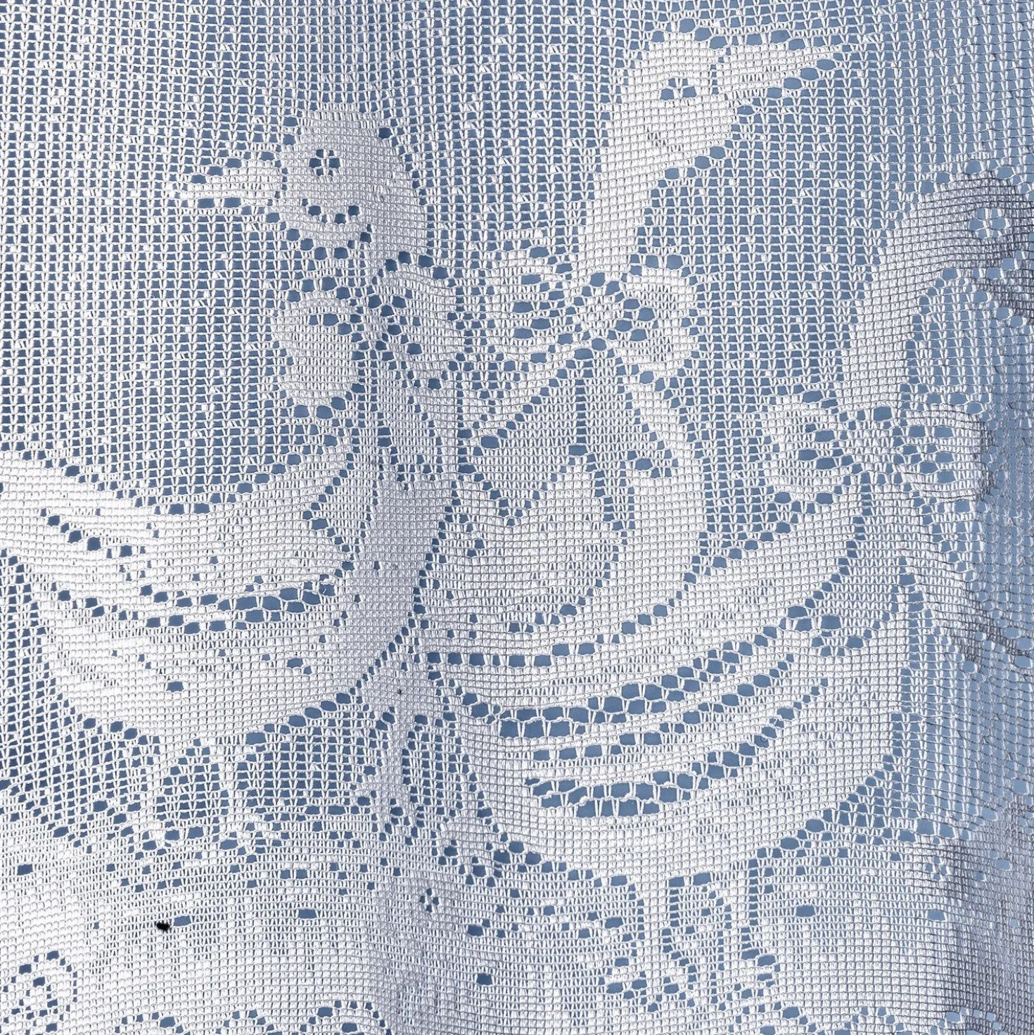 Gardinen-Set "Gänse" weiß, 2-tlg.
