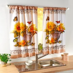 Gardinen "Sonnenblumen" 2er-Set Eldo