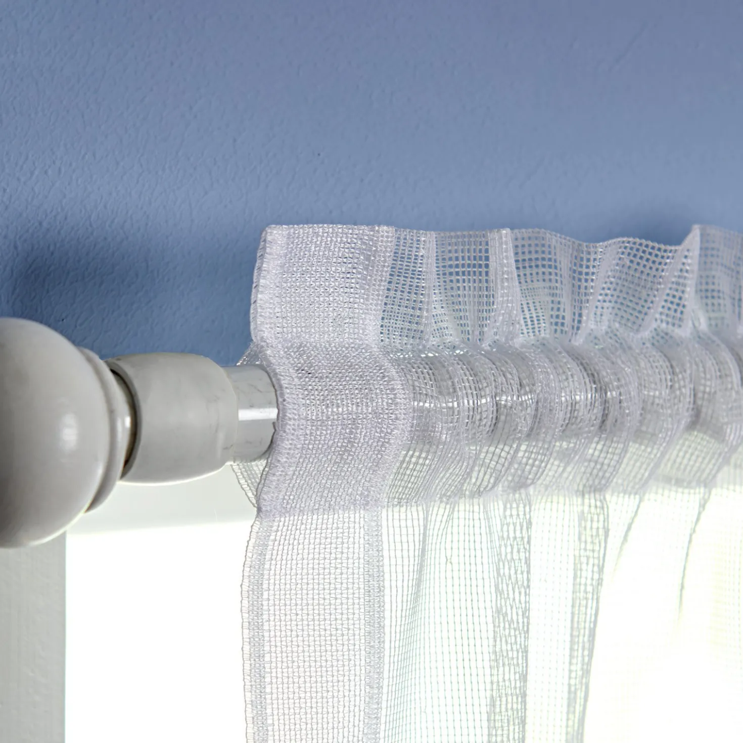 Gardine Rosen, weiß 140 x 230 cm