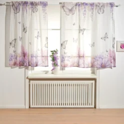 Gardine "Schmetterlinge" 140x140cm Eldo