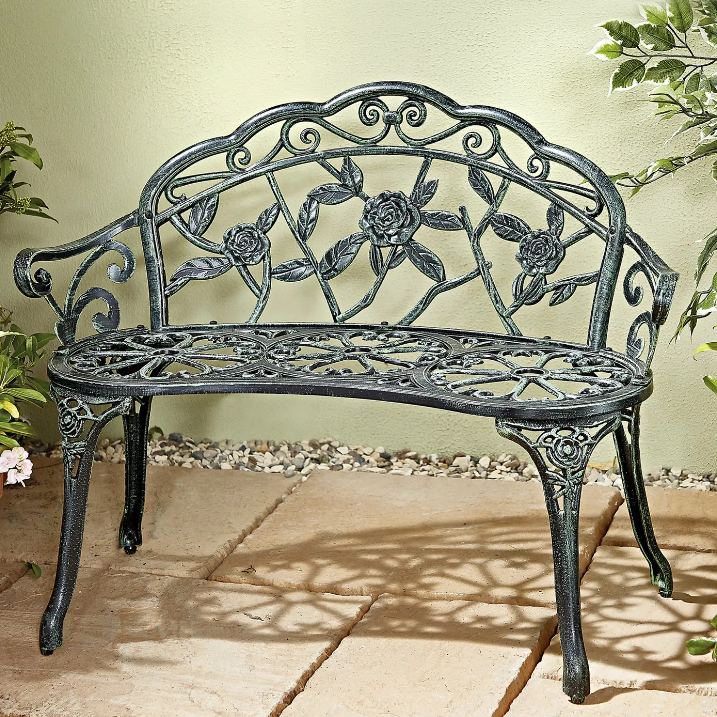 Gartenbank "English Rose" Vintage-Stil Gainsborough