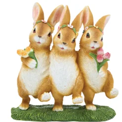 Gartendeko Hasen-Trio Gainsborough