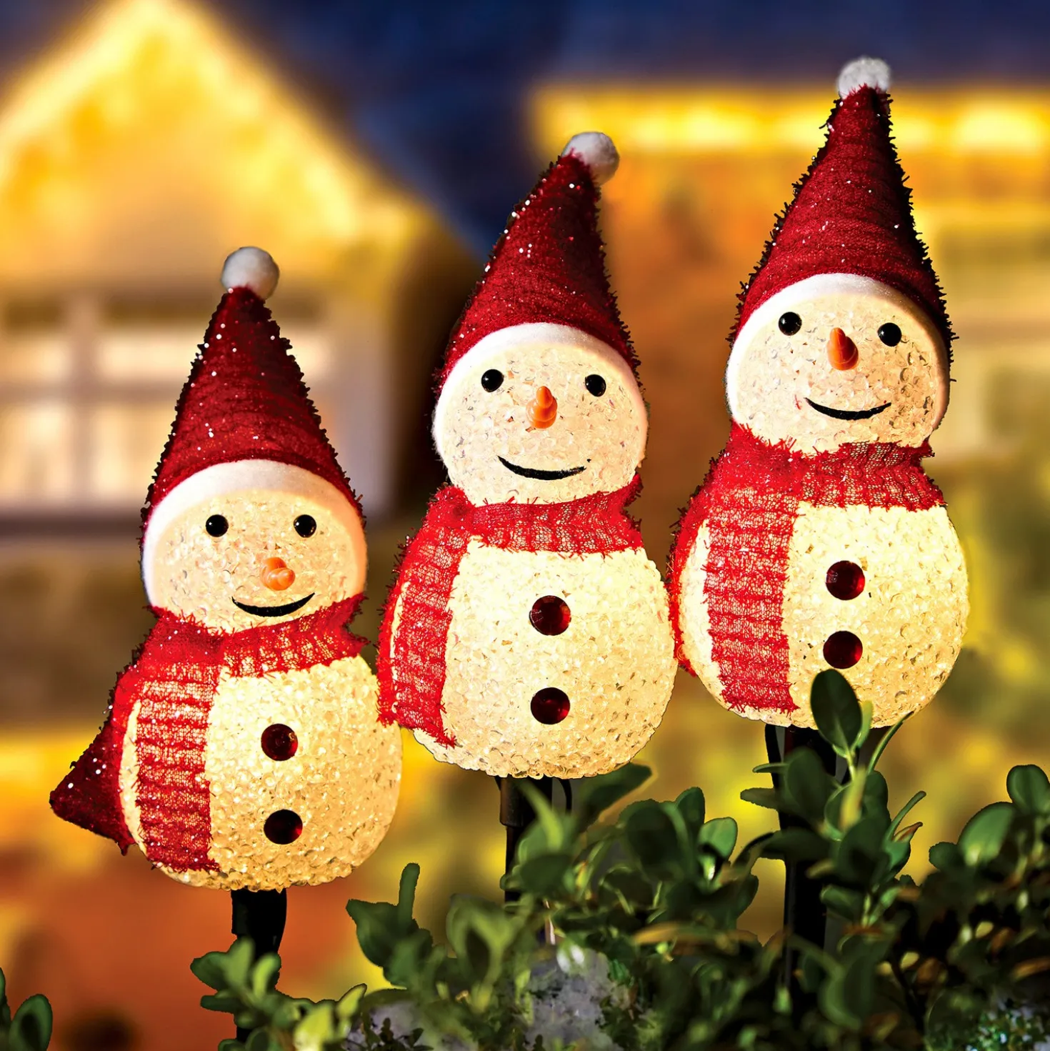 Gartenstecker "Schneemann-Trio" 3-tlg. Gainsborough
