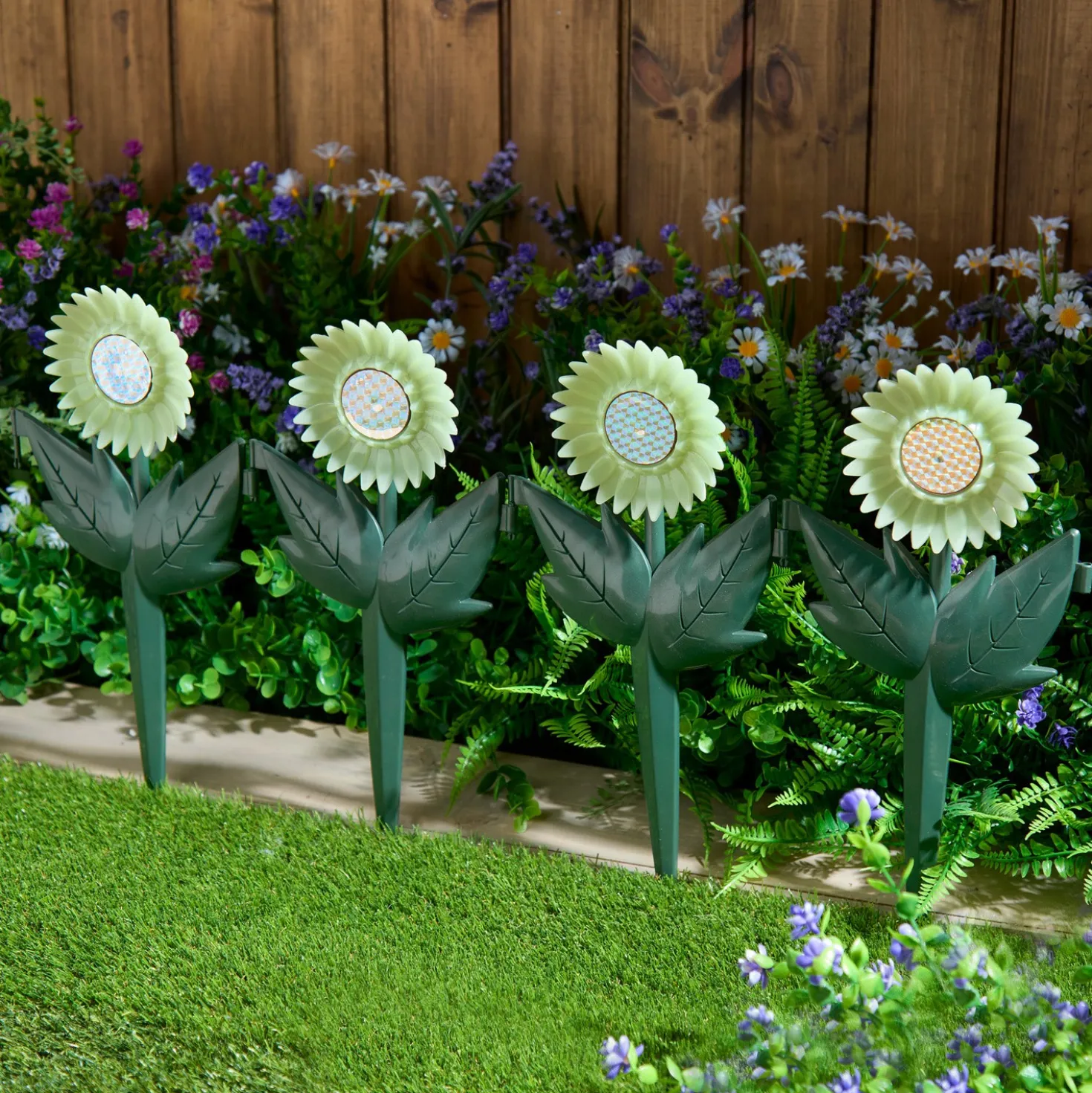 Gartenstecker Sonnenblumen selbstleuchtend 4er-Set Gainsborough