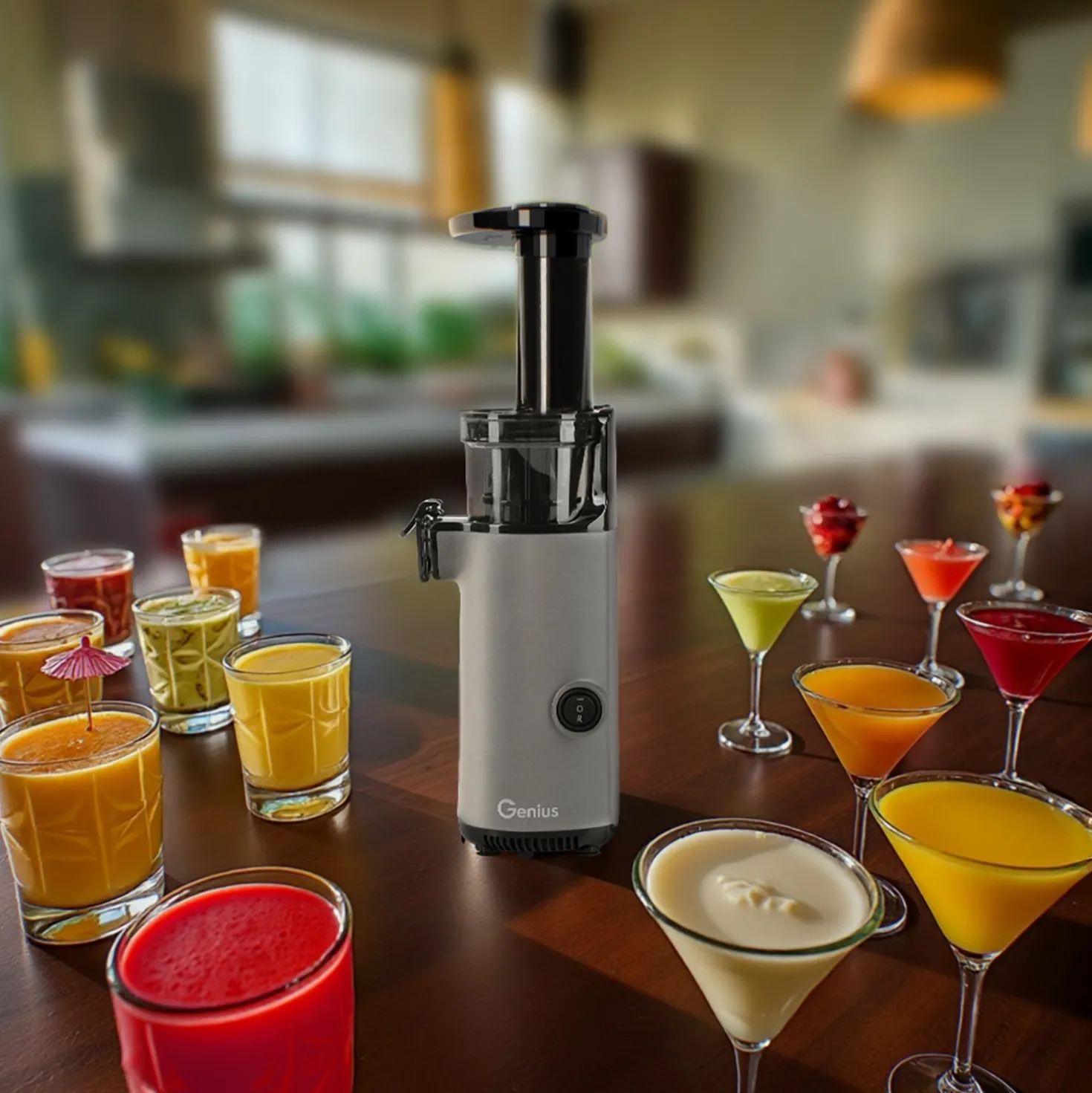 Genius Slow Juicer Mini, Set 9-tlg.
