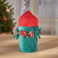 Geschenkbeutel mit Gästetüchern grün 3-tlg.