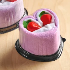 Geschenkidee Handtuchkuchen in Herzform