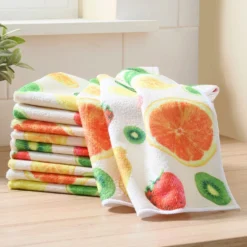 Geschirrtücher mit Fruchtmotiv 10er-Set