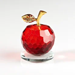 Glasapfel Deko rot