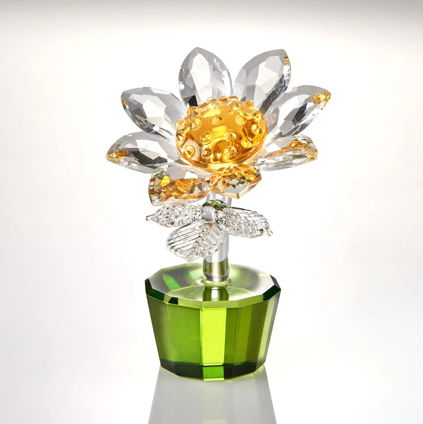 Glas-Deko "Sonnenblume" Eldo
