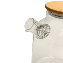 Glaskaraffe 1,8 L mit Holzdeckel Eldo