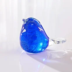 Glasvogel Figur saphirblau Eldo