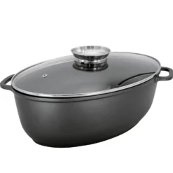 Gänsebräter 8 l Delta mit Glasdeckel & Aromaknopf KARL KRÜGER