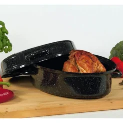 Gänsebräter oval 4,5 l Ø34 cm emailliert KARL KRÜGER
