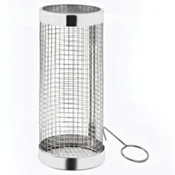 Grillkorb rollbar mit Grill-Gabel zum Drehen