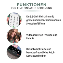 4G-Smartphone einfach bedienbar Bergström
