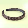 Haarreif "Zopf" dunkelbraun 1,8 cm breit