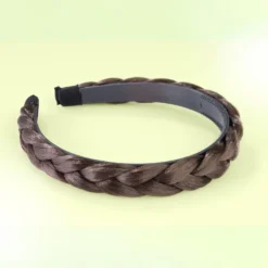 Haarreif "Zopf" dunkelbraun 1,8 cm breit