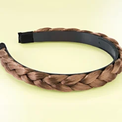 Haarreif "Zopf" hellbraun 1,8 cm breit