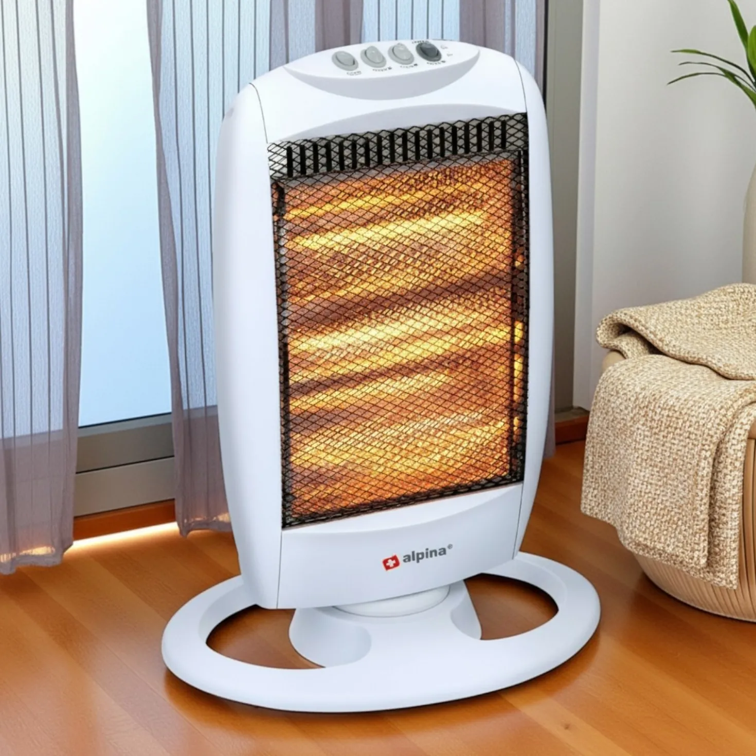 Halogen Heizung mit 3 Heizstufen