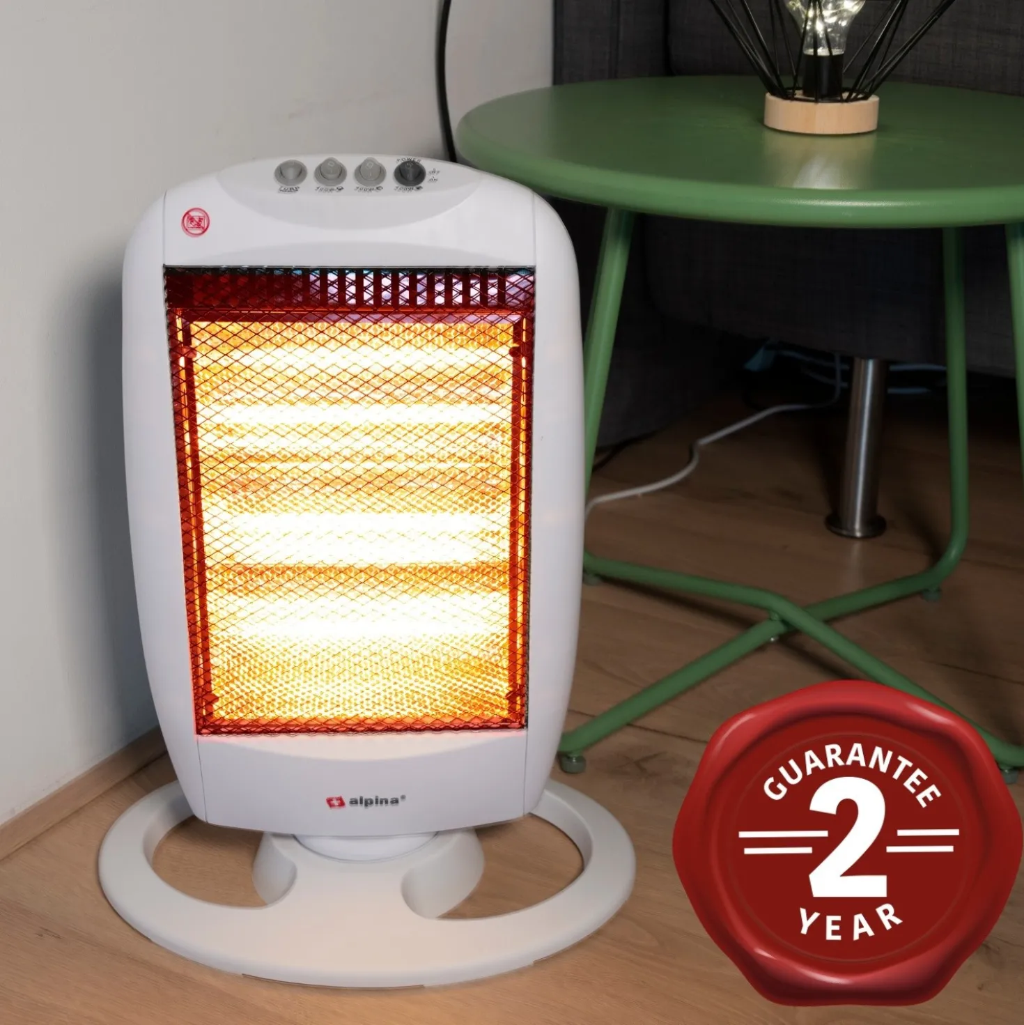 Halogen Heizung mit 3 Heizstufen