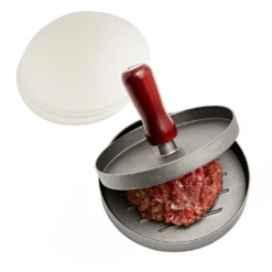 Hamburgerpresse mit Antihaftpapier 100 Stück