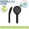 Handbrause „Watersaving“ schwarz WENKO
