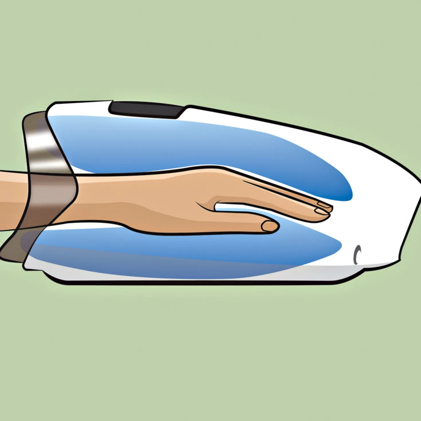 Hand-Massagegerät mit Wärme und Luftkompression, kabellos