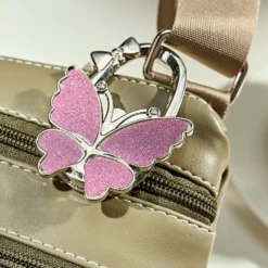 Handtaschenhalter „Schmetterling” pink