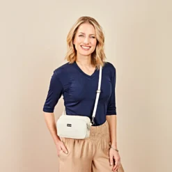 Handtasche "Raja" mit RFID-Schutz beige Amélie di Santi