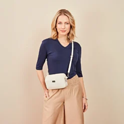 Handtasche "Raja" mit RFID-Schutz beige Amélie di Santi