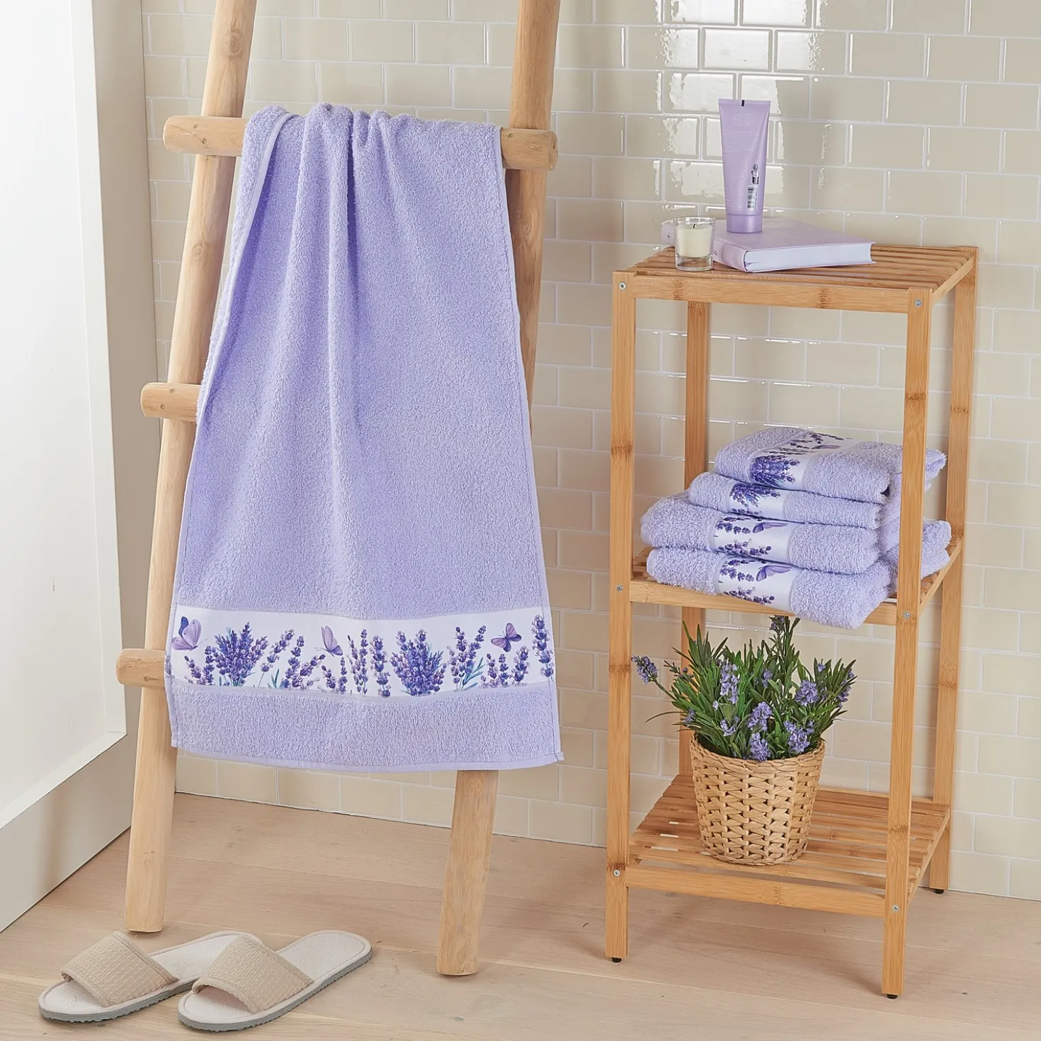 Handtuch lavendel 40 x 60 cm Eldo