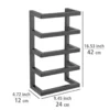 Handtuchregal „Fondiro“, schwarz matt, Stahl WENKO