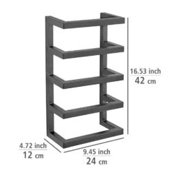 Handtuchregal „Fondiro“, schwarz matt, Stahl WENKO