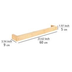 Handtuchstange „Bambusa“, 60 cm, Bambus WENKO