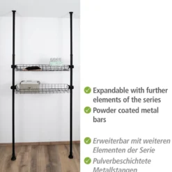 Hauptstange Herkules Schwarz WENKO