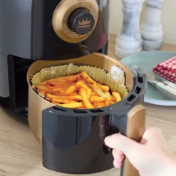 Heißluft-Fritteusen-Einlagen aus Alu rund 50er-Set