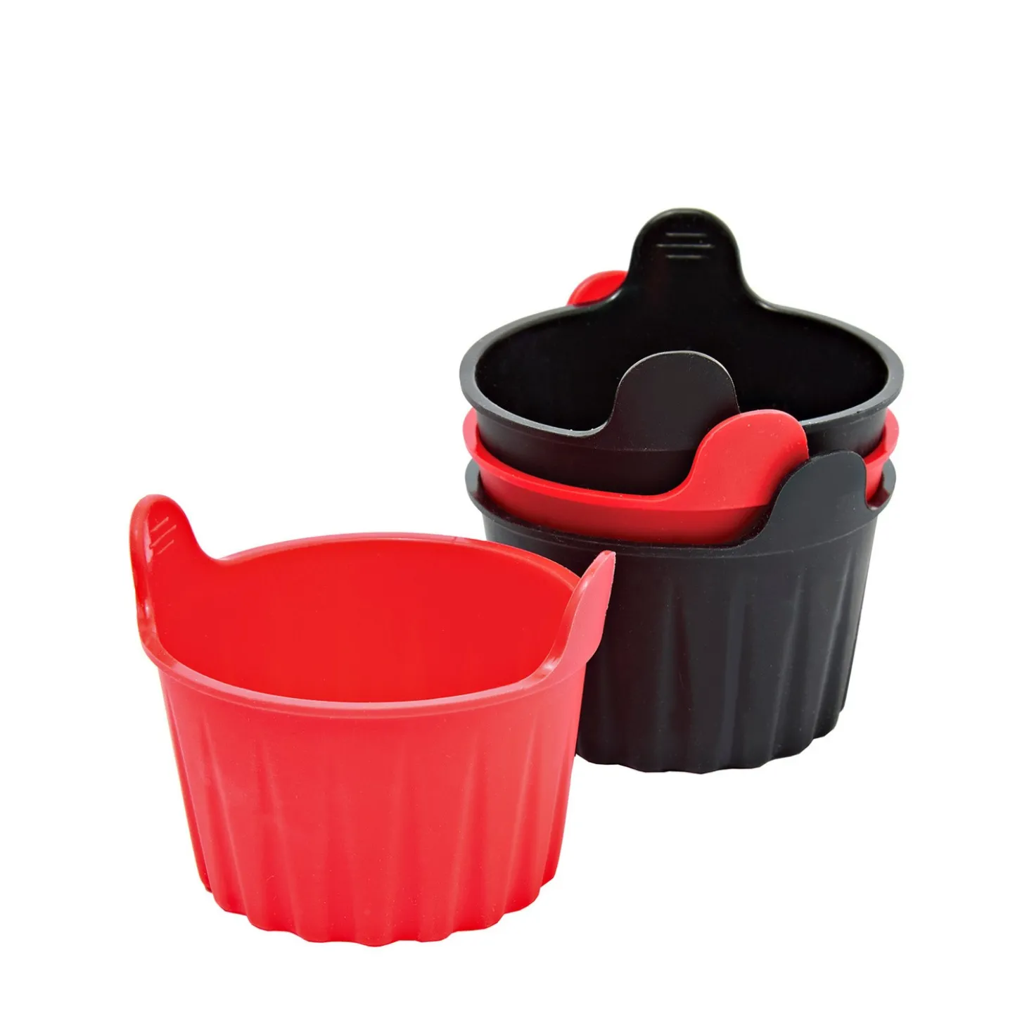 Heißluftfritteusen-Körbe Auflaufförmchen / Eierform Ø 8 cm 4er-Set Basilico