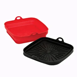 Heißluftfritteusen-Körbe quadratisch 2er-Set Basilico