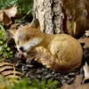 Herbstdeko Gartenfigur Fuchsbaby schlafend Gainsborough
