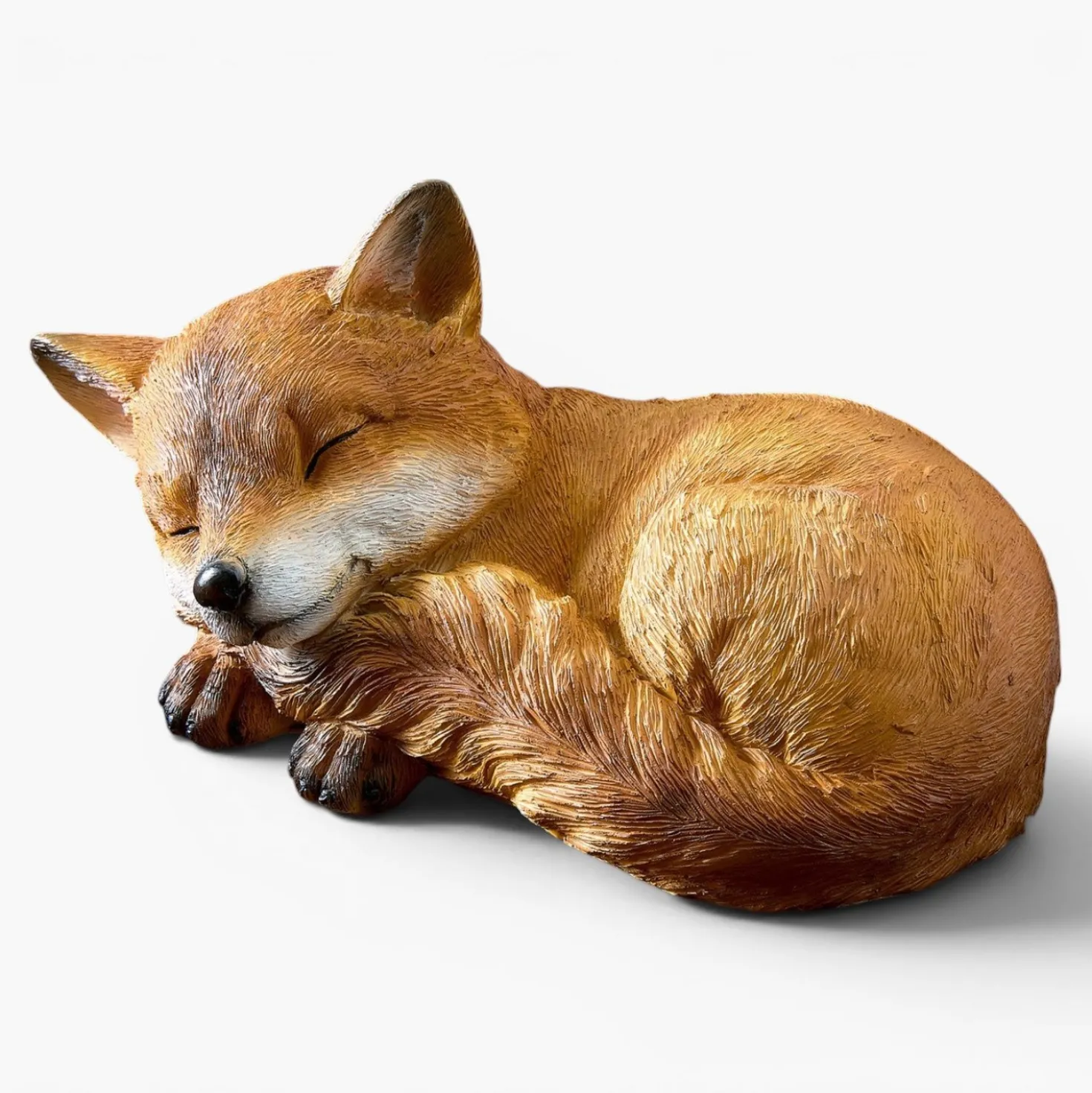 Herbstdeko Gartenfigur Fuchsbaby schlafend Gainsborough